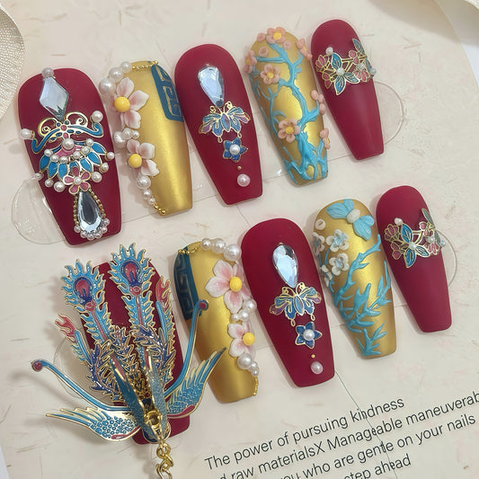 ZX-2700-CH-Shiny Diamonds Nails