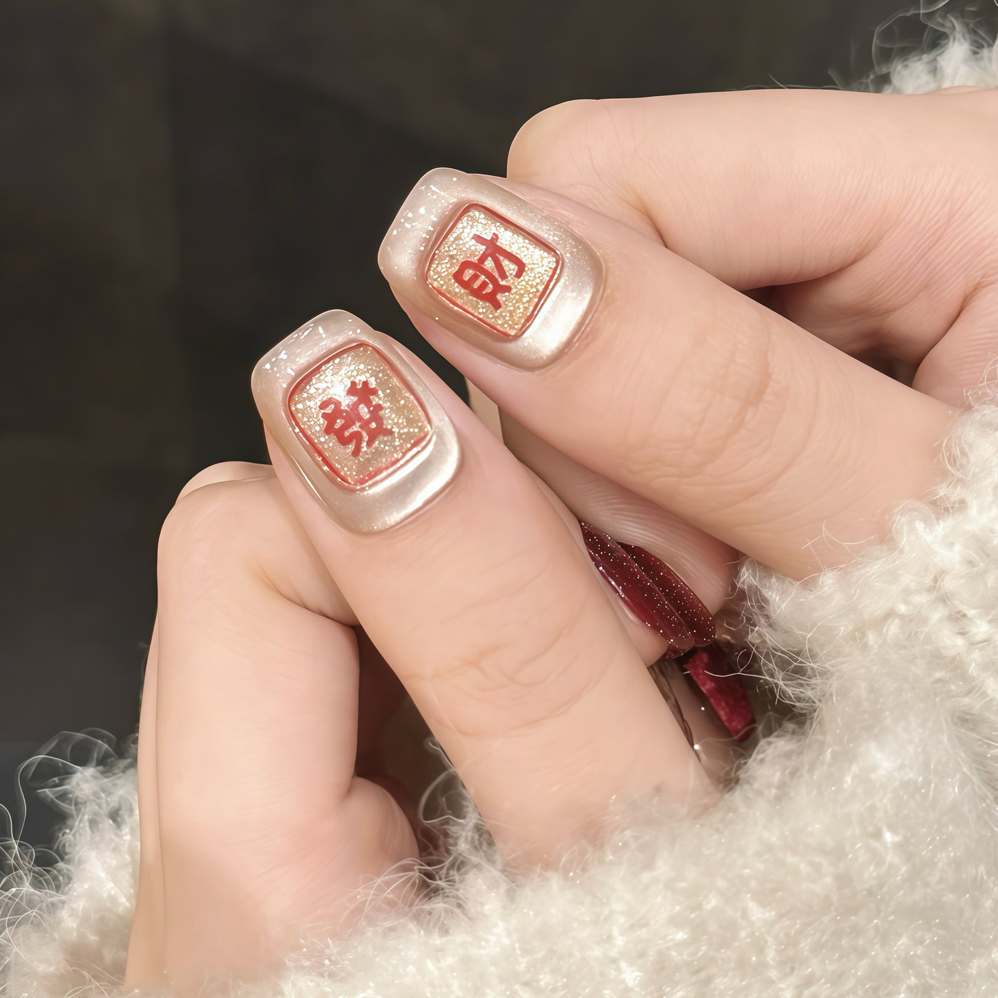 ZX-2770-CH-Shiny Diamonds Nails