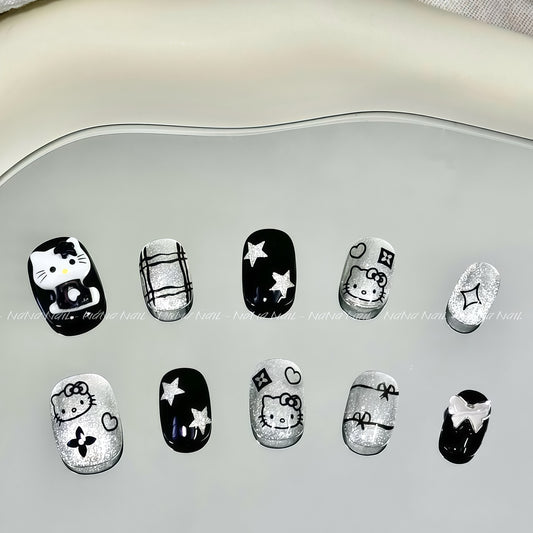 ZX-1975-CA-Shiny Diamonds Nails