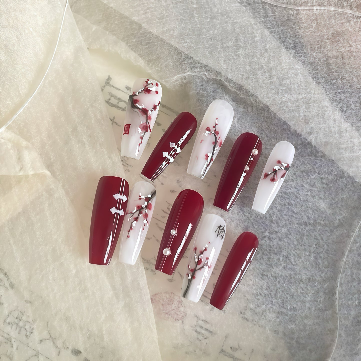 ZX-1940-CH-Shiny Diamonds Nails