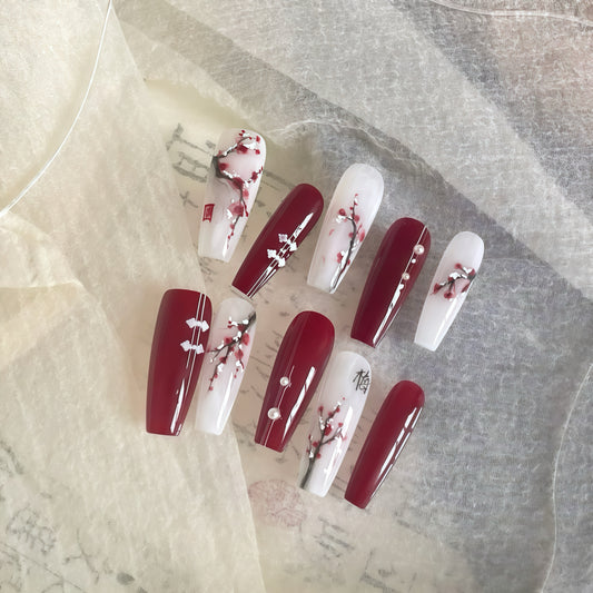 ZX-1940-CH-Shiny Diamonds Nails