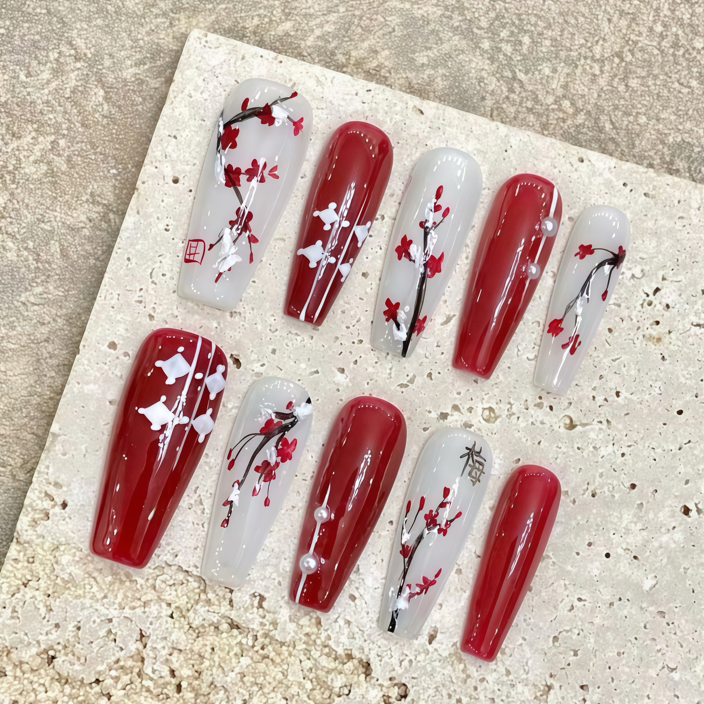 ZX-1940-CH-Shiny Diamonds Nails