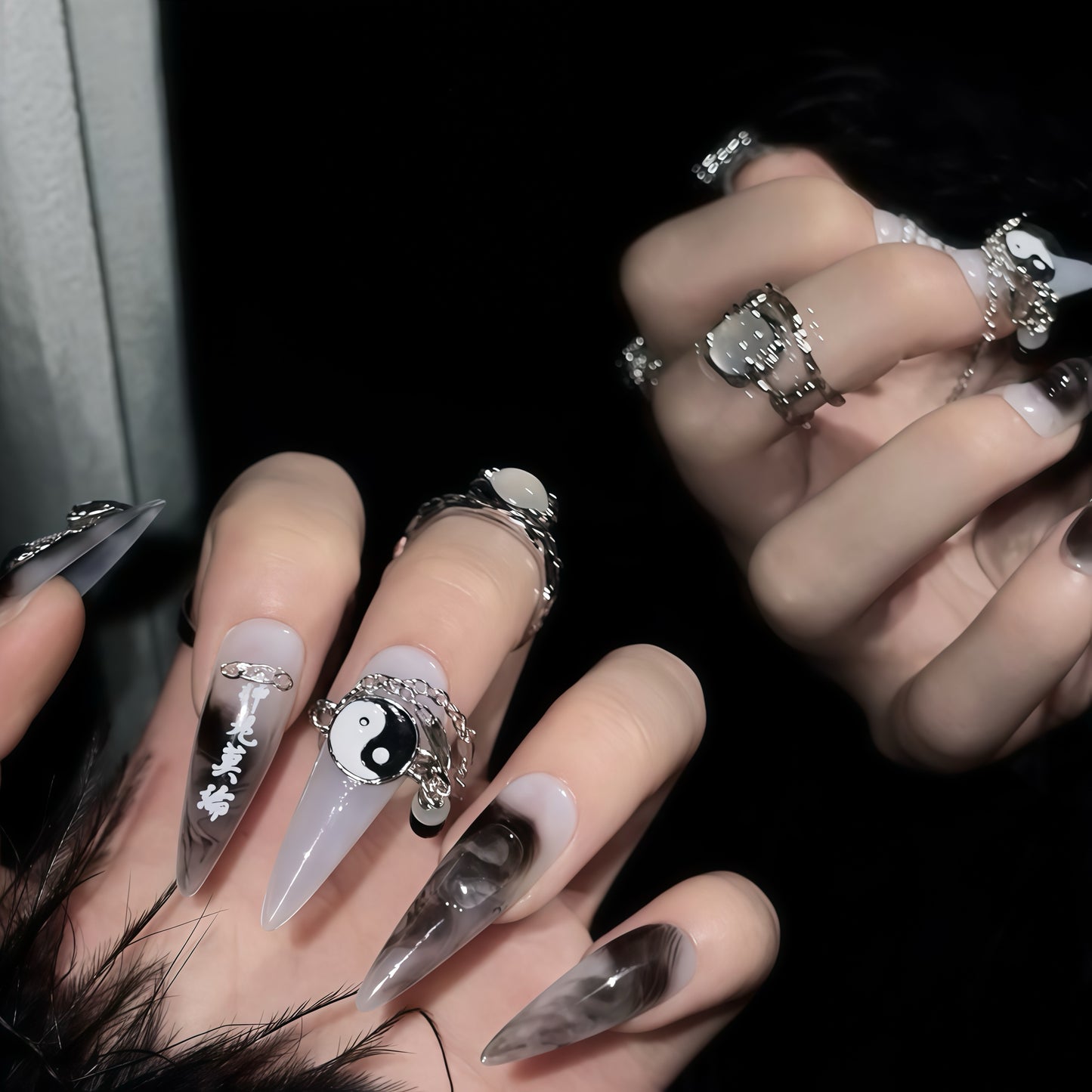 ZX-1155-CH-Shiny Diamonds Nails