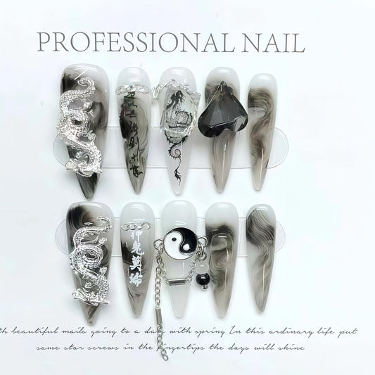 ZX-1155-CH-Shiny Diamonds Nails