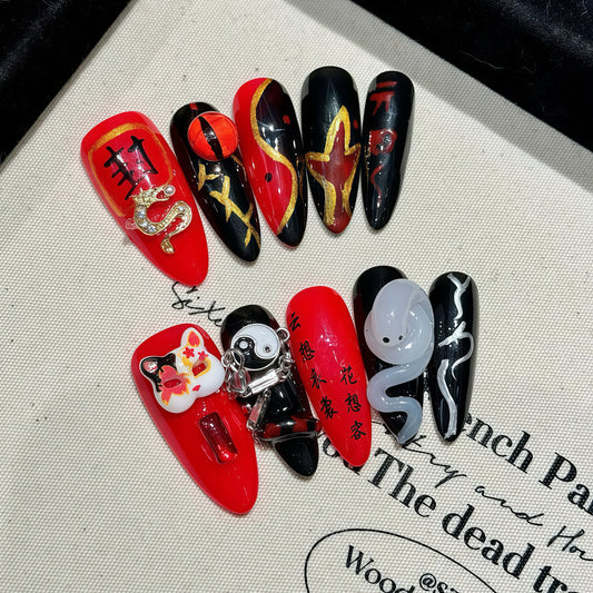 ZX-44-CH-Shiny Diamonds Nails