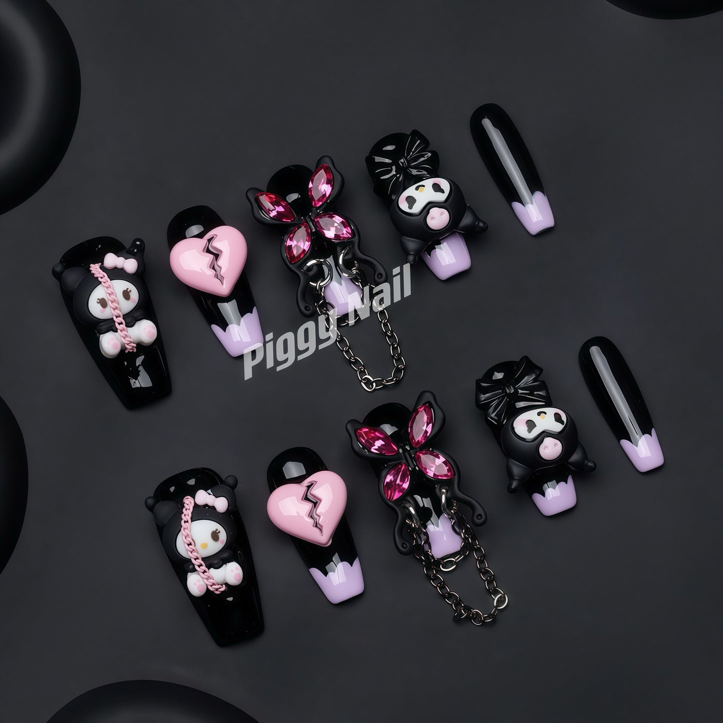 ZX-1234-CA-Shiny Diamonds Nails