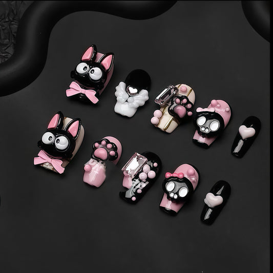 ZX-1958-CA-Shiny Diamonds Nails