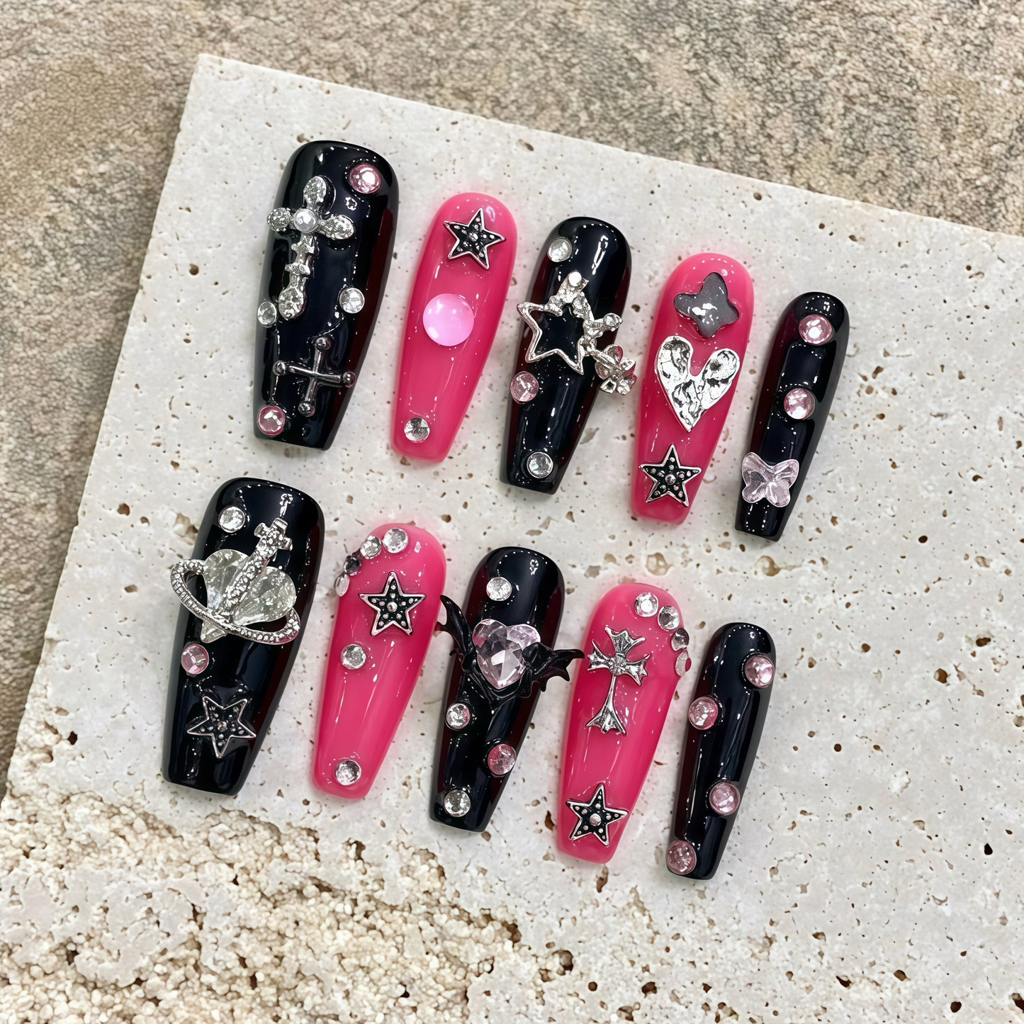 ZX-1811-AM-Shiny Diamonds Nails