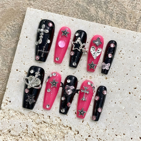 ZX-1811-AM-Shiny Diamonds Nails