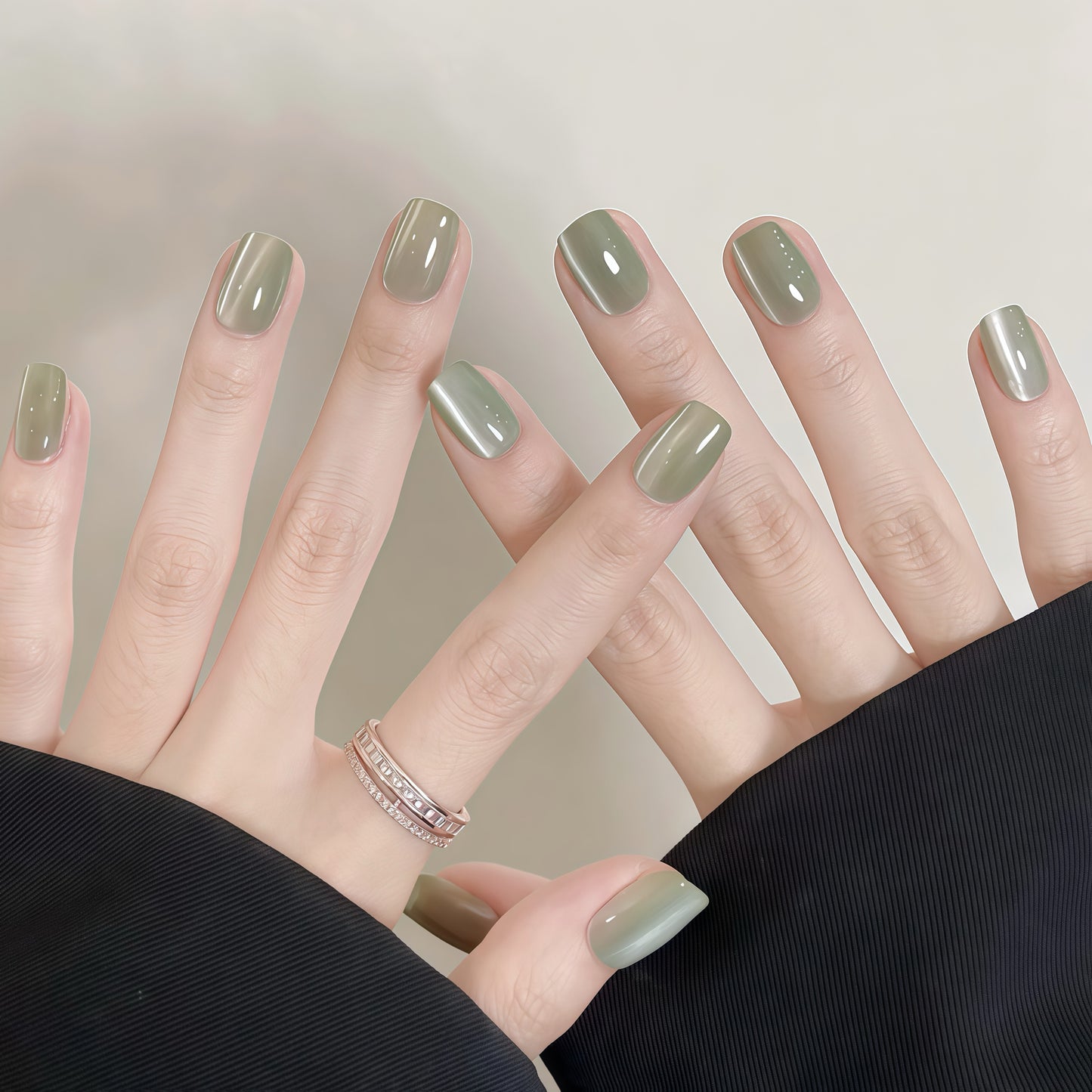 ZX-1015-CH-Shiny Diamonds Nails