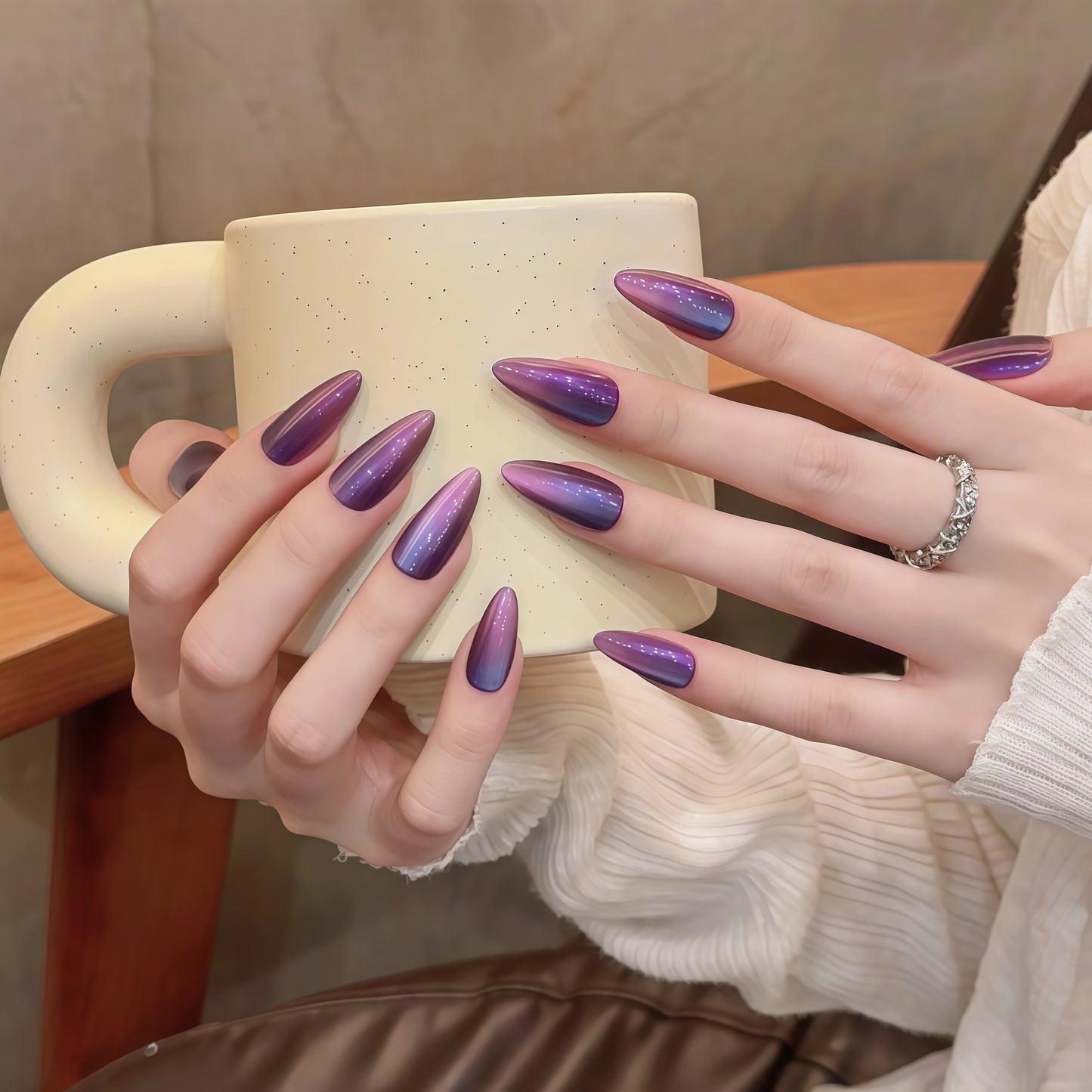 ZX-1961-CH-Shiny Diamonds Nails