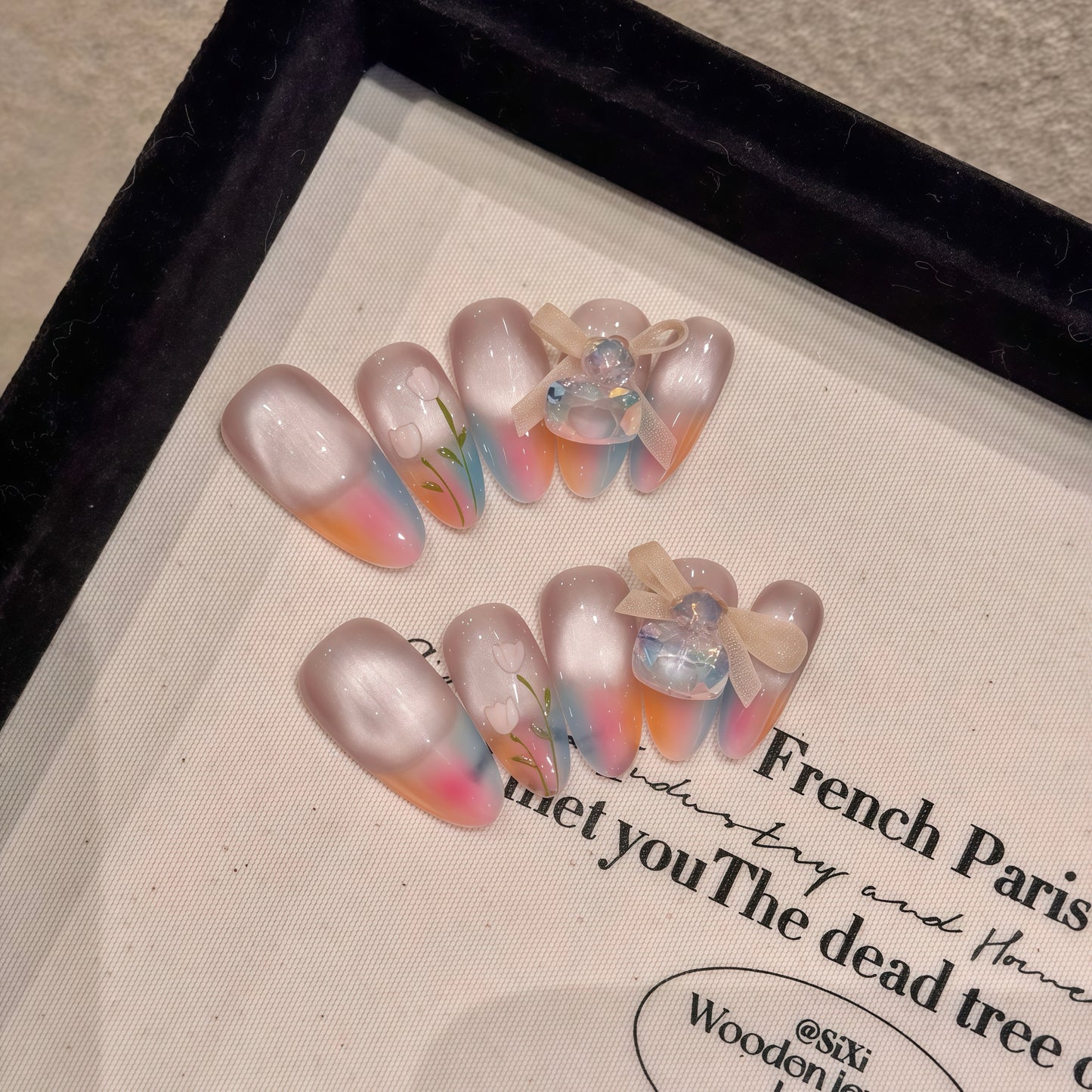 ZX-2122-CH-Shiny Diamonds Nails