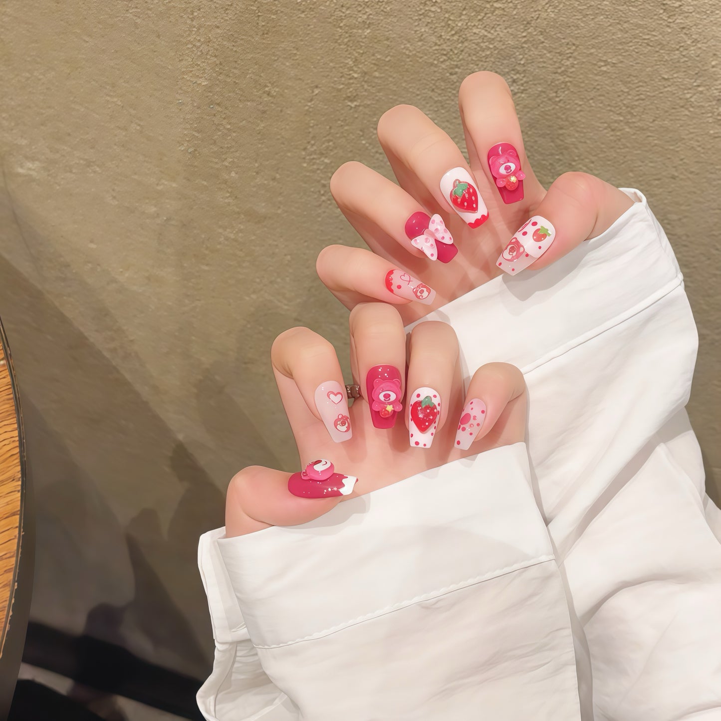 ZX-2135-CA-Shiny Diamonds Nails