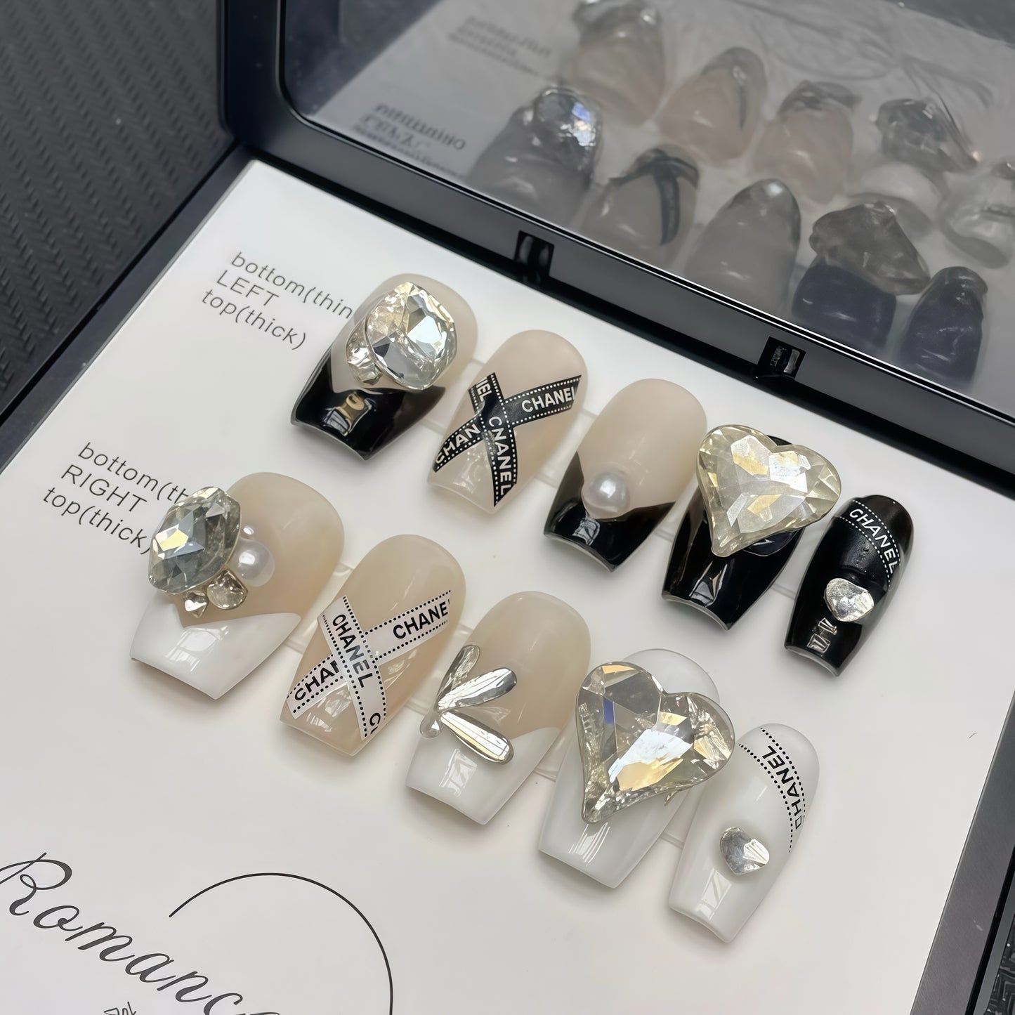 ZX-410-AM-Shiny Diamonds Nails