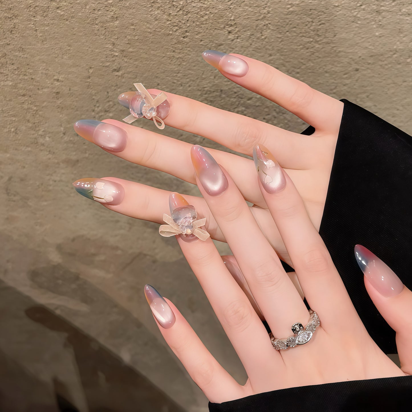 ZX-2122-CH-Shiny Diamonds Nails