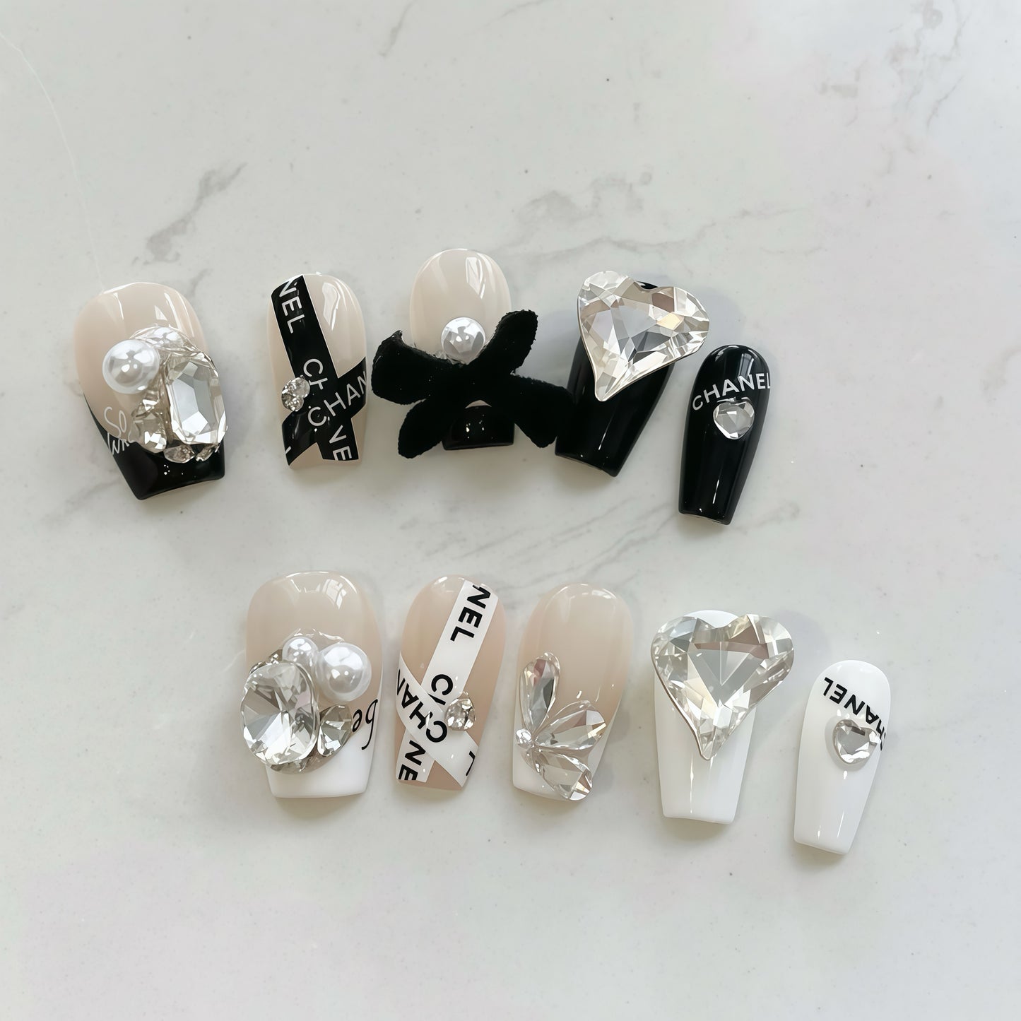 ZX-410-AM-Shiny Diamonds Nails