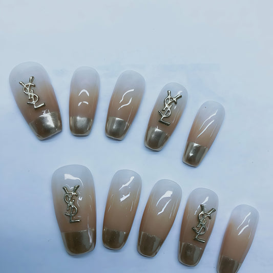 ZX-467-AM-Shiny Diamonds Nails