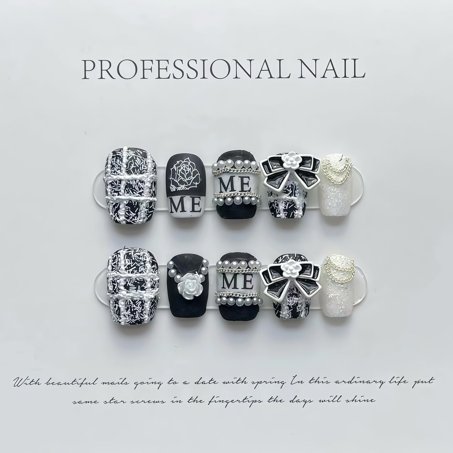 ZX-470-AM-Shiny Diamonds Nails