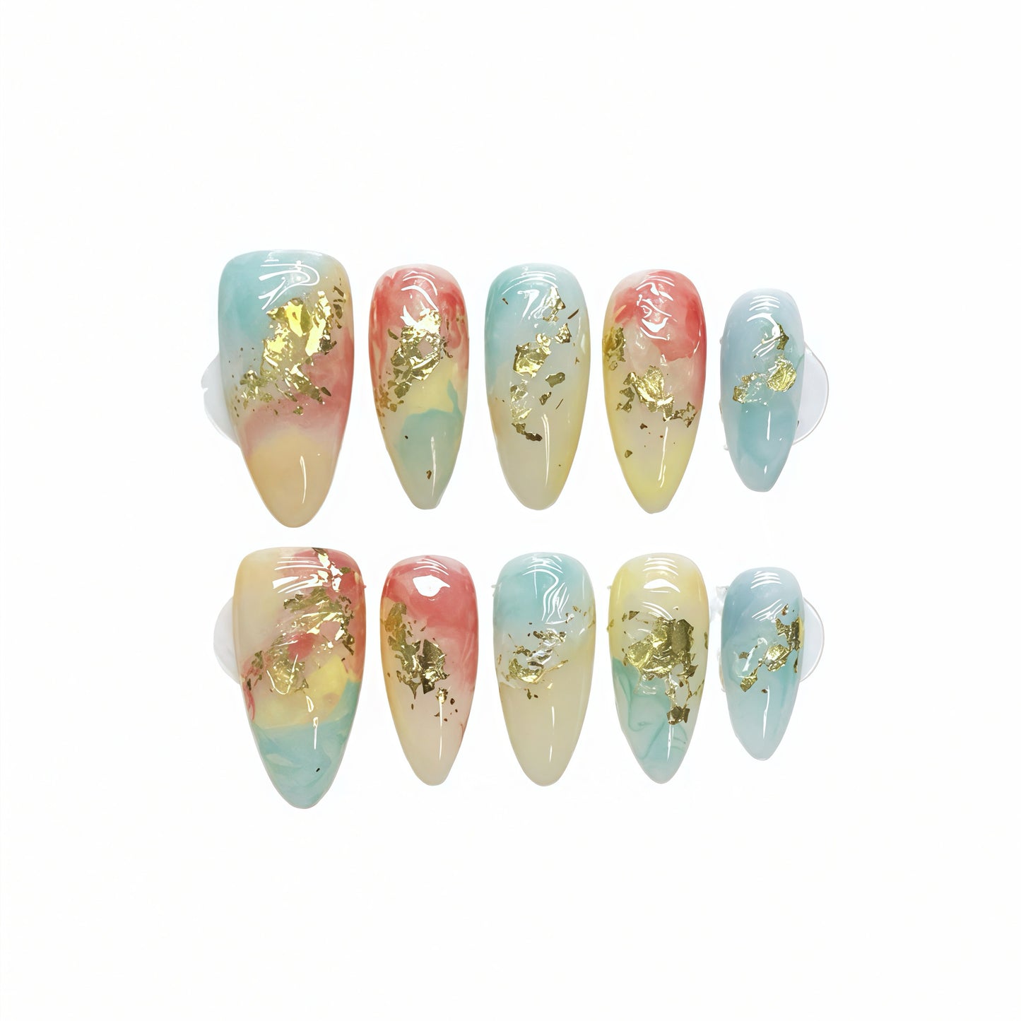 ZX-1146-CH-Shiny Diamonds Nails