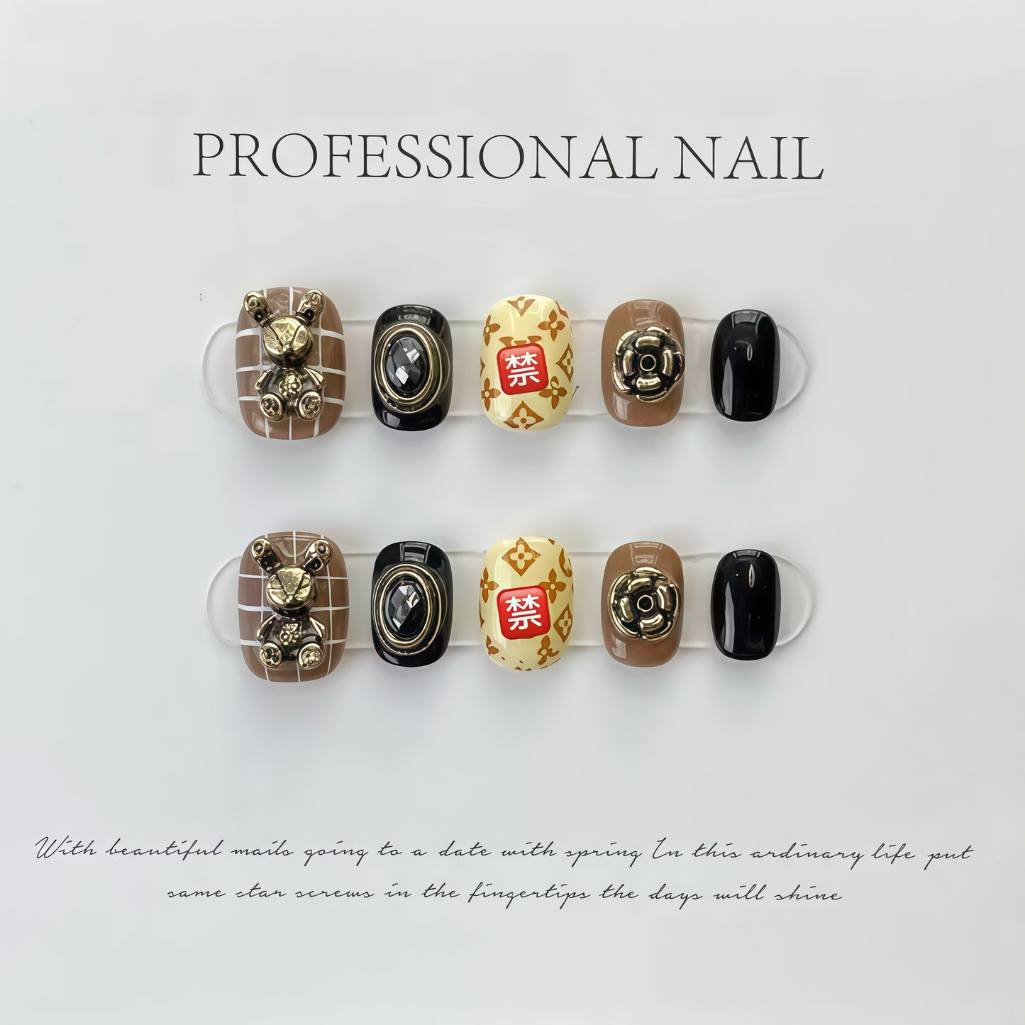 ZX-481-AM-Shiny Diamonds Nails