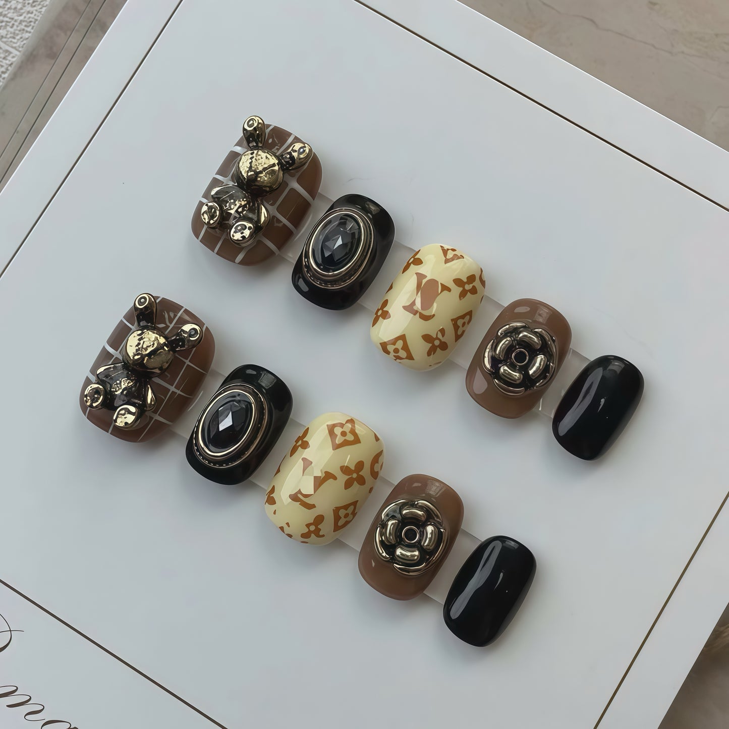 ZX-481-AM-Shiny Diamonds Nails