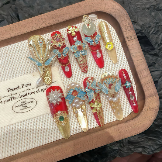 ZX-2600-CH-Shiny Diamonds Nails