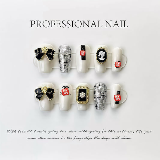 ZX-545-AM-Shiny Diamonds Nails