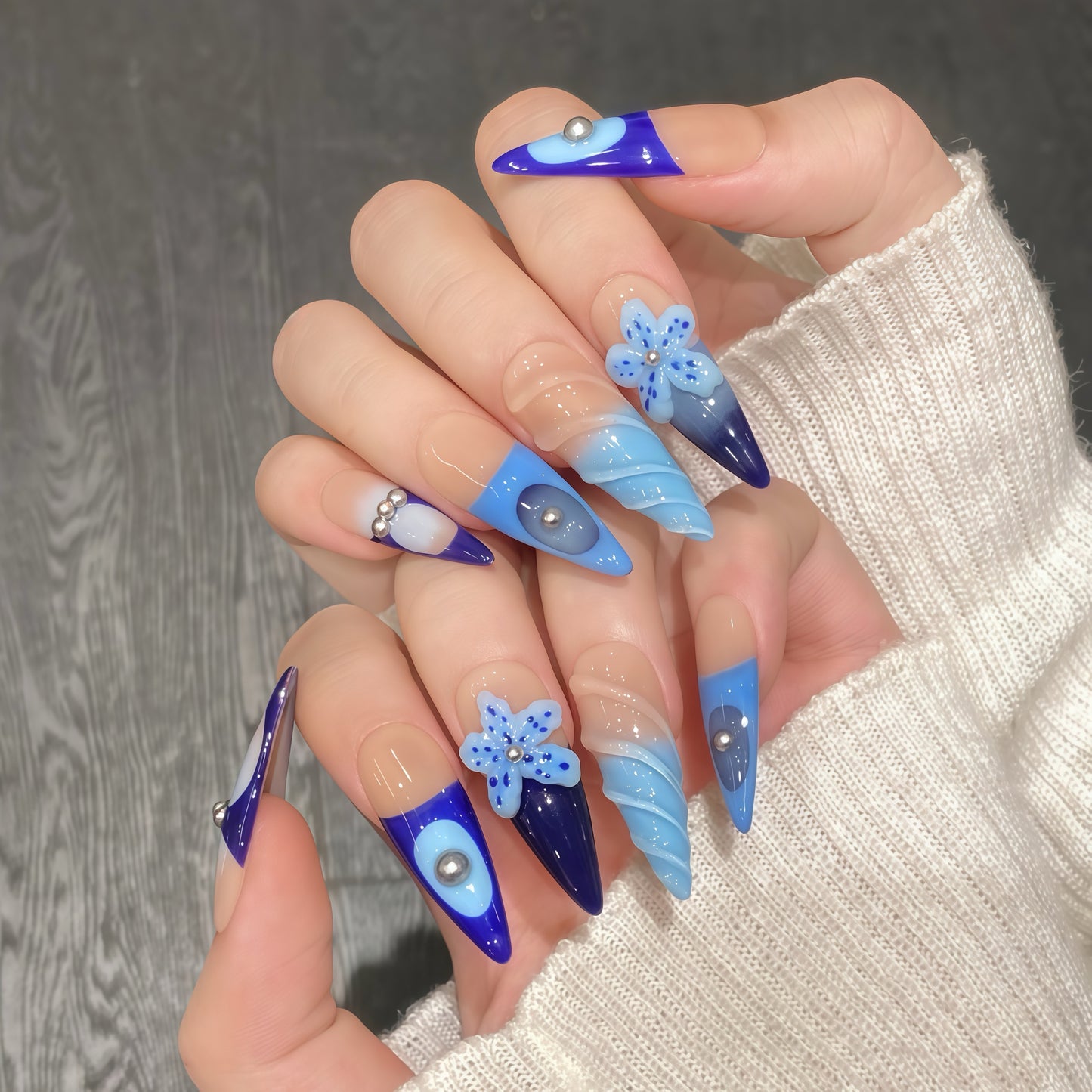 ZX-2060-AM-Shiny Diamonds Nails