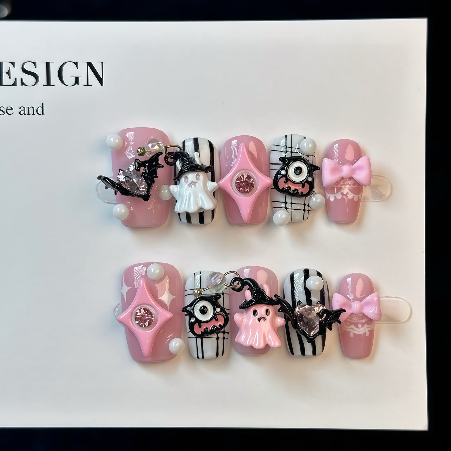 ZX-2377-CA-Shiny Diamonds Nails