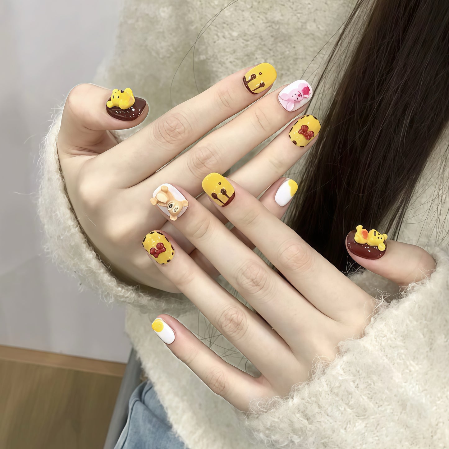 ZX-1484-CA-Shiny Diamonds Nails