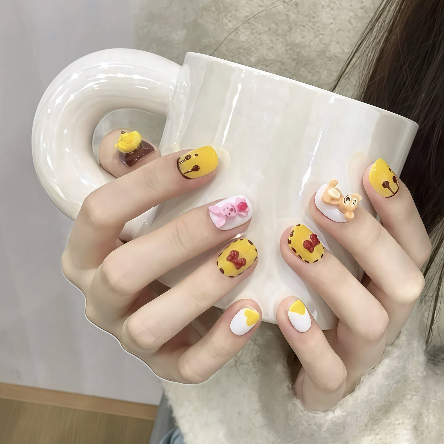 ZX-1484-CA-Shiny Diamonds Nails