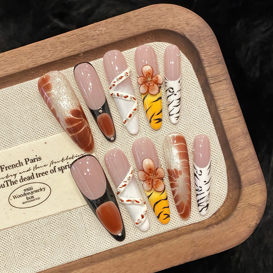 ZX-2633-AM-Shiny Diamonds Nails