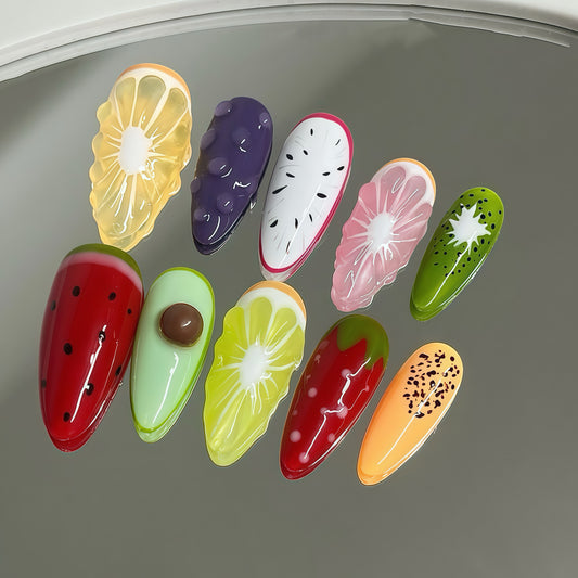 ZX-1608-CA-Shiny Diamonds Nails