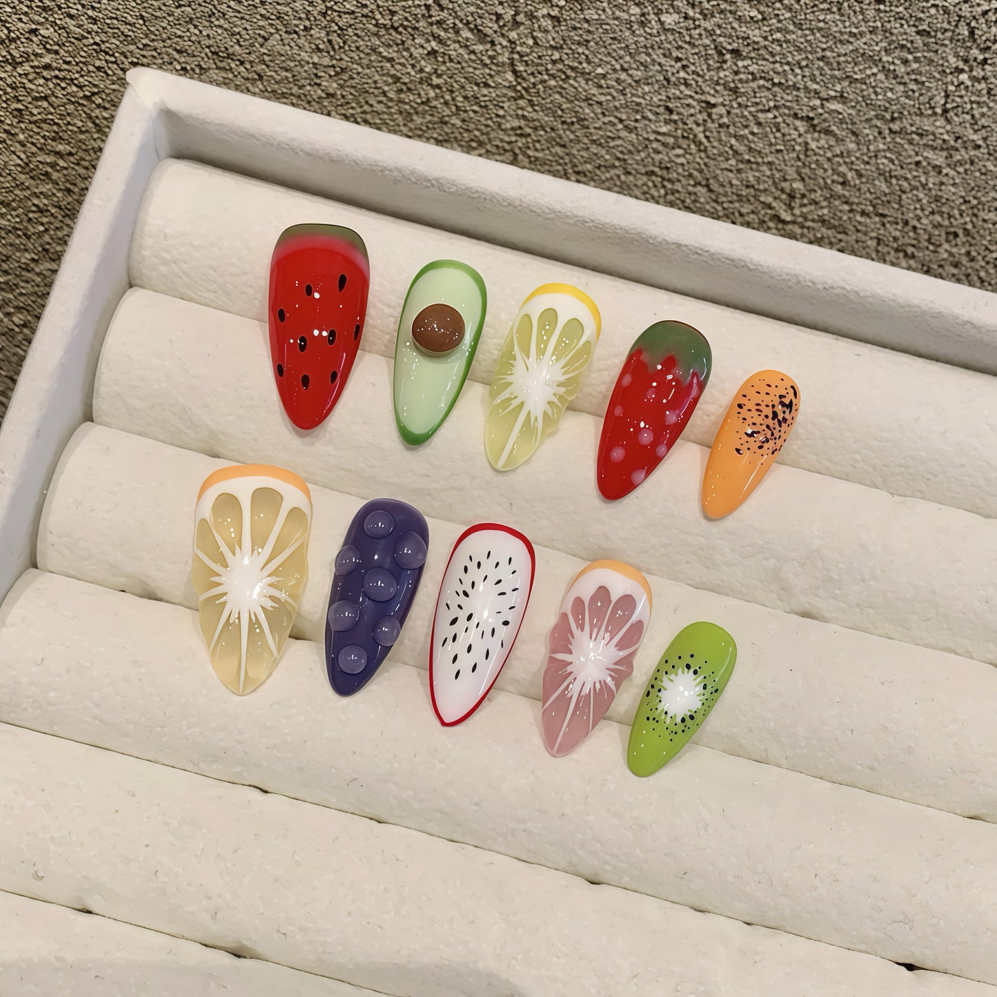 ZX-1608-CA-Shiny Diamonds Nails