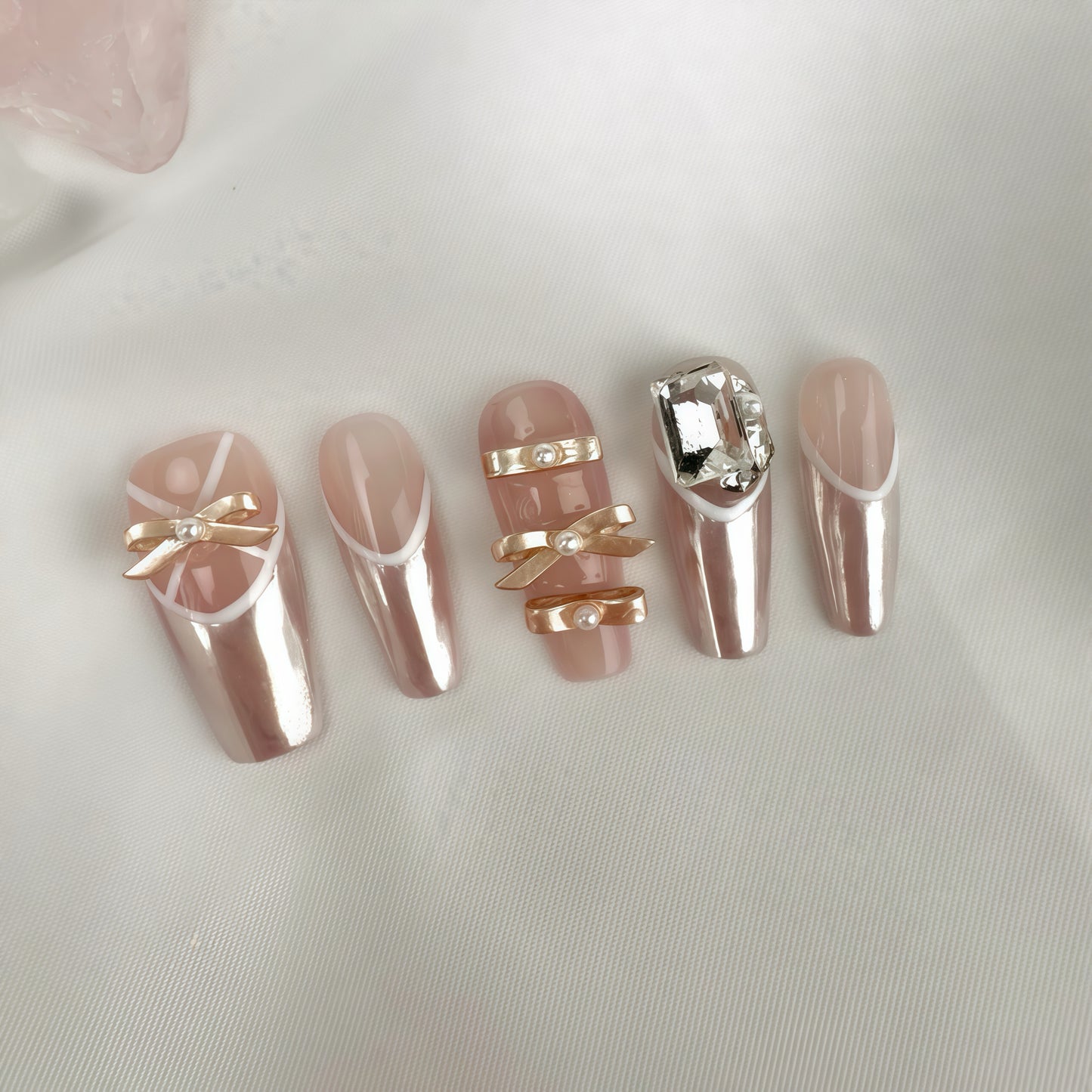 ZX-950-AM-Shiny Diamonds Nails