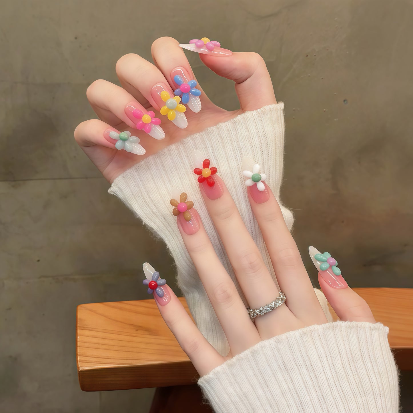 ZX-1981-CA-Shiny Diamonds Nails