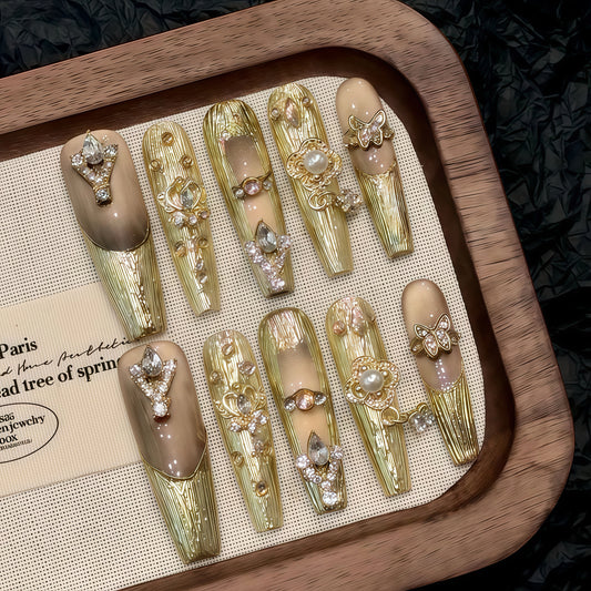 ZX-2780-AM-Shiny Diamonds Nails