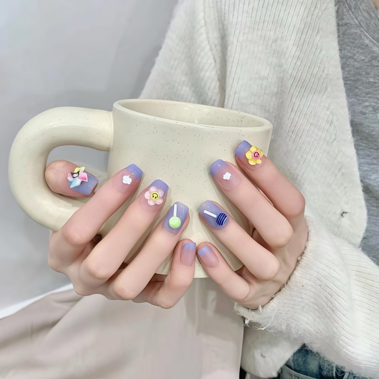 ZX-1622-CA-Shiny Diamonds Nails