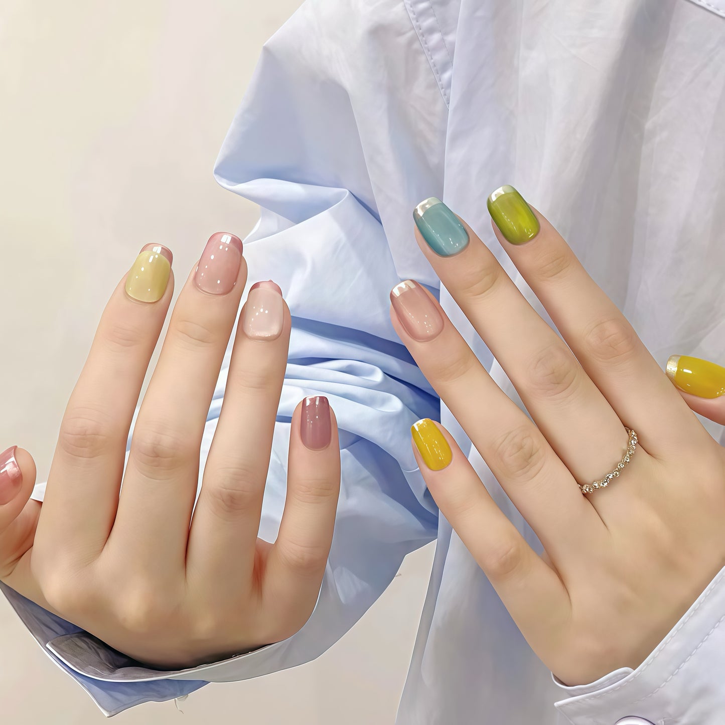 ZX-1771-CA-Shiny Diamonds Nails