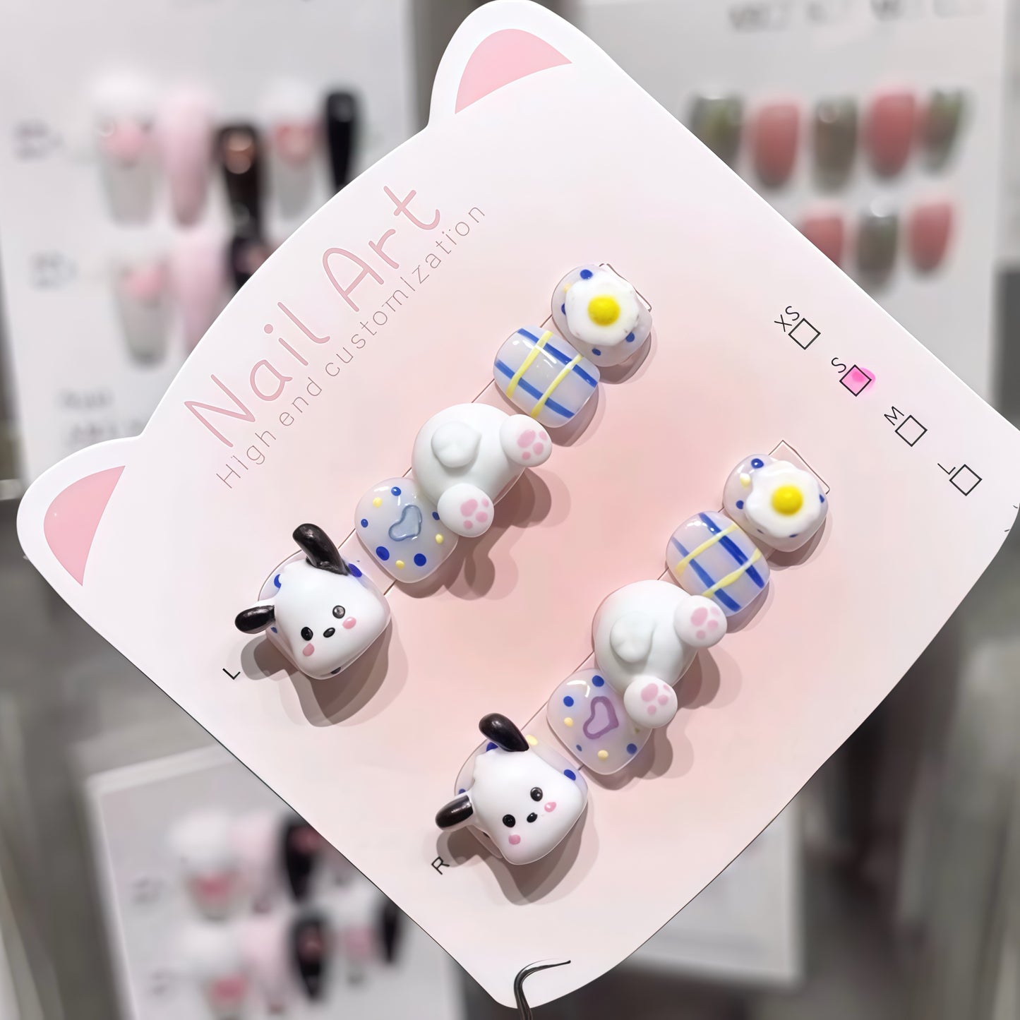 ZX-C24-CA-Shiny Diamonds Nails