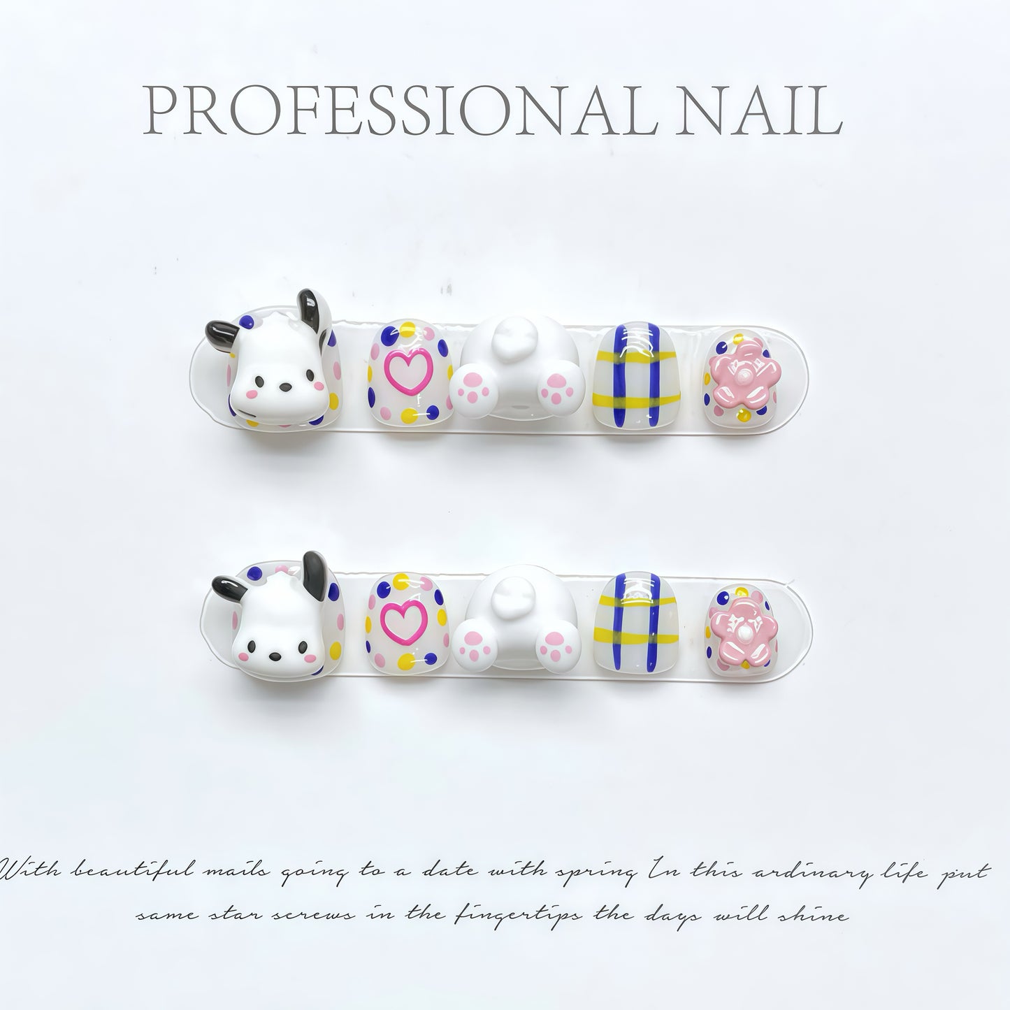 ZX-C24-CA-Shiny Diamonds Nails