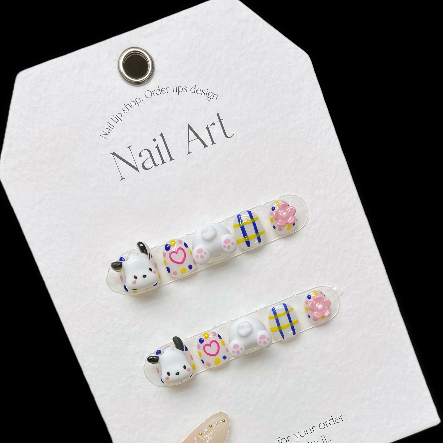 ZX-C24-CA-Shiny Diamonds Nails