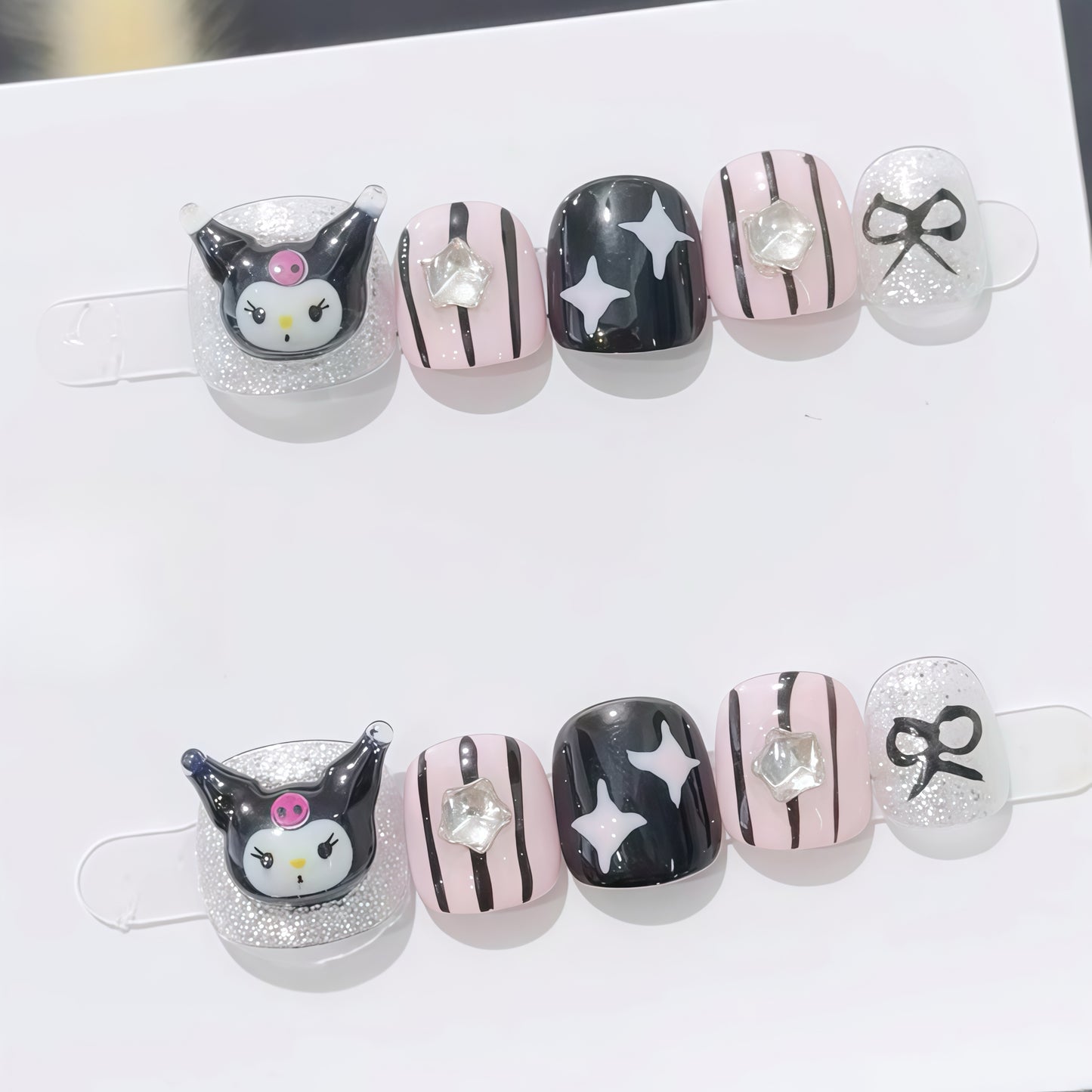 ZX-C73-CA-Shiny Diamonds Nails