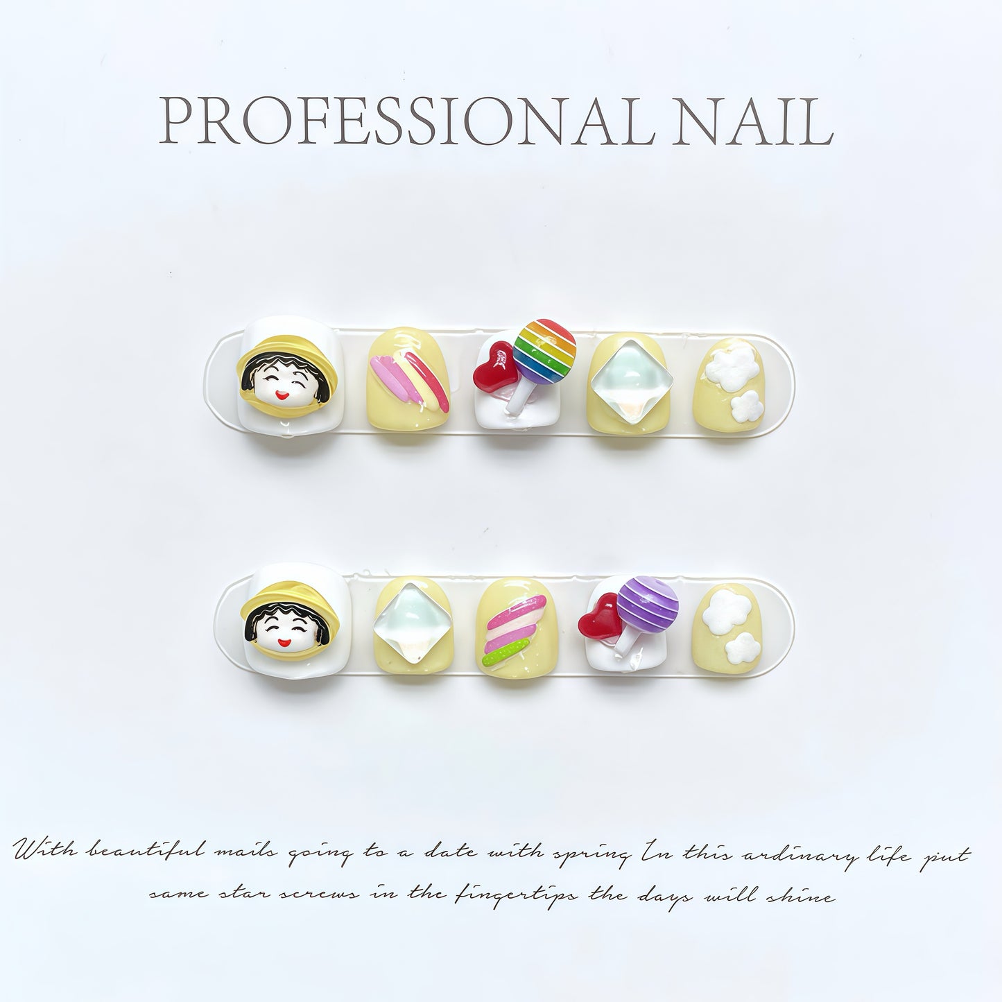 ZX-C20-CA-Shiny Diamonds Nails