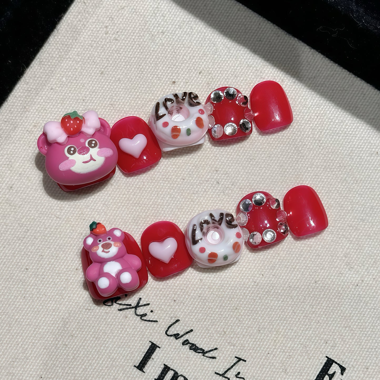 ZX-C98-CA-Shiny Diamonds Nails