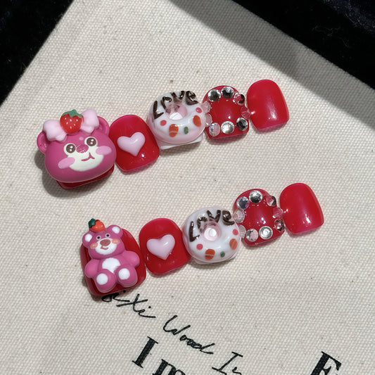 ZX-C98-CA-Shiny Diamonds Nails