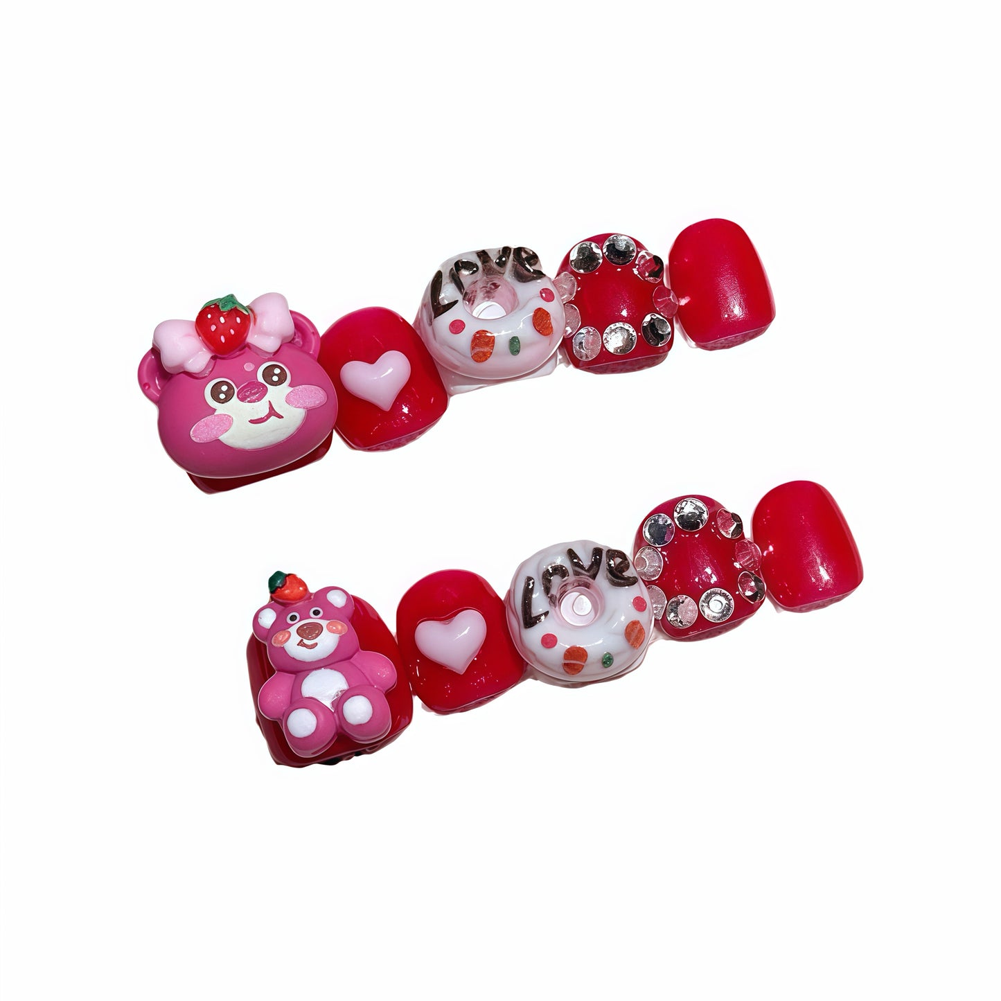 ZX-C98-CA-Shiny Diamonds Nails