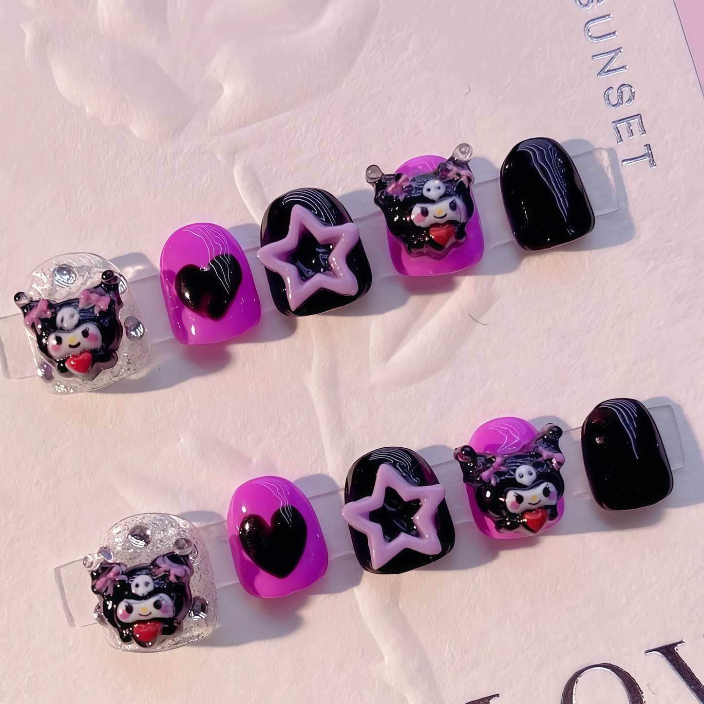 ZX-C13-CA-Shiny Diamonds Nails