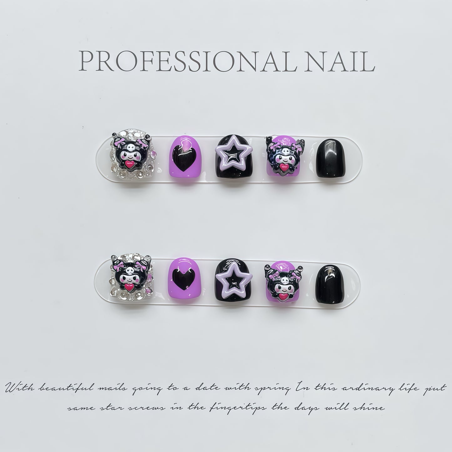 ZX-C13-CA-Shiny Diamonds Nails