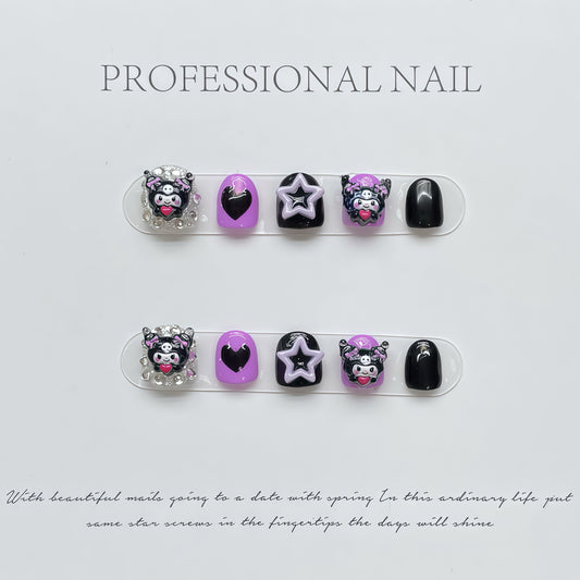 ZX-C13-CA-Shiny Diamonds Nails